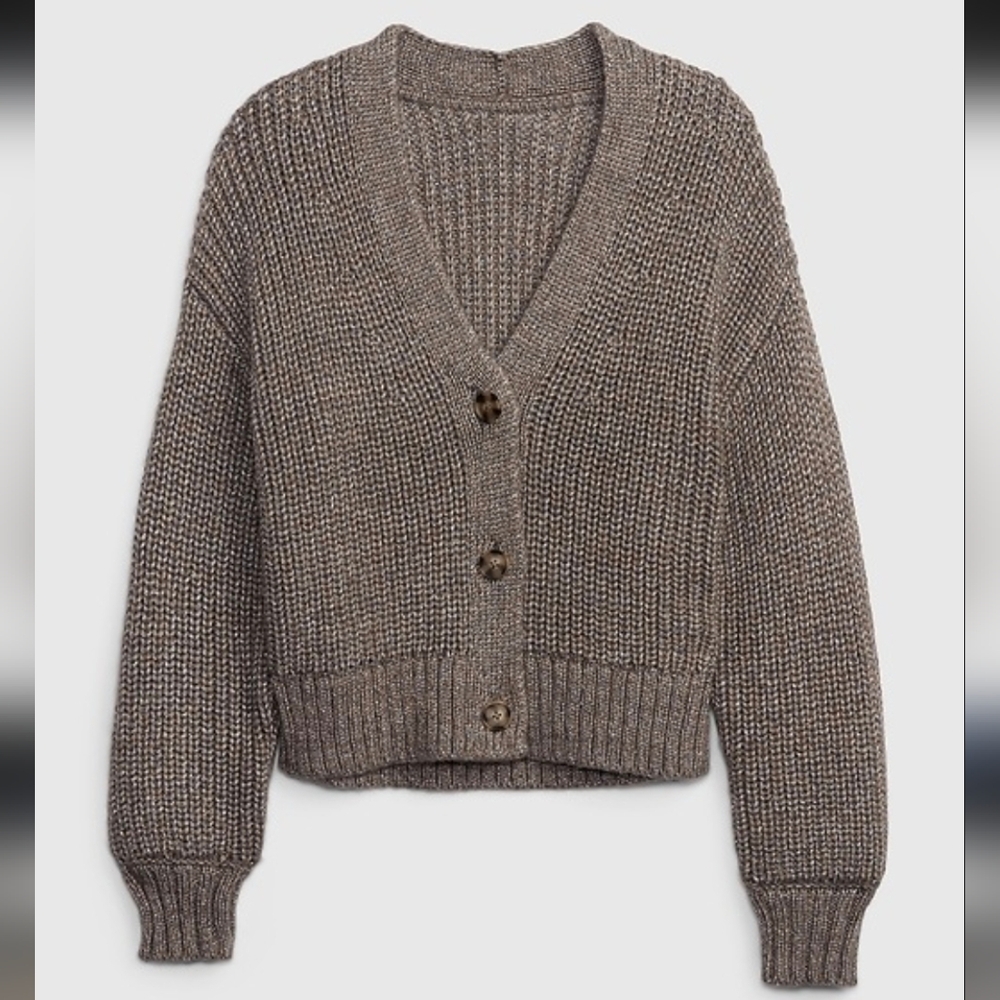 GAP Chunky V-Neck Cardigan Size L